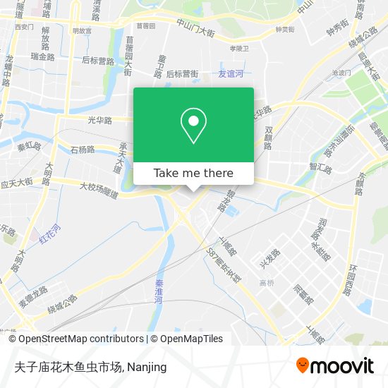 夫子庙花木鱼虫市场 map