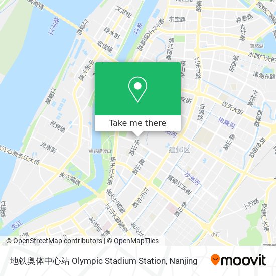 地铁奥体中心站 Olympic Stadium Station map