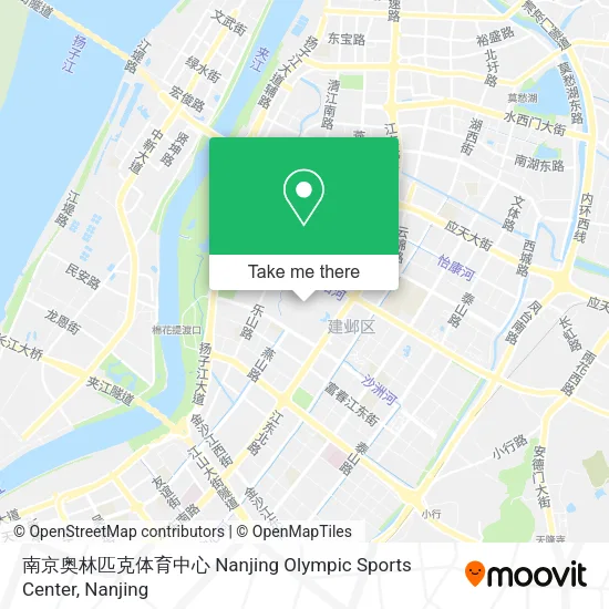 南京奥林匹克体育中心 Nanjing Olympic Sports Center map