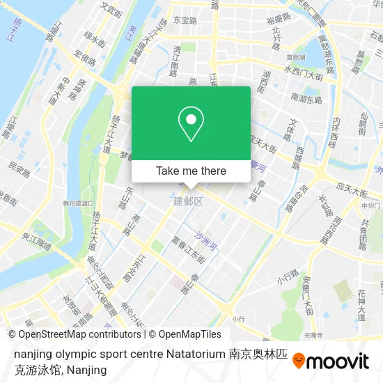 nanjing olympic sport centre Natatorium 南京奥林匹克游泳馆 map