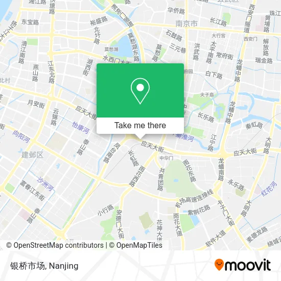 银桥市场 map