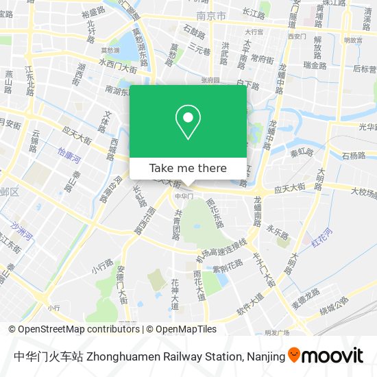 中华门火车站 Zhonghuamen Railway Station map