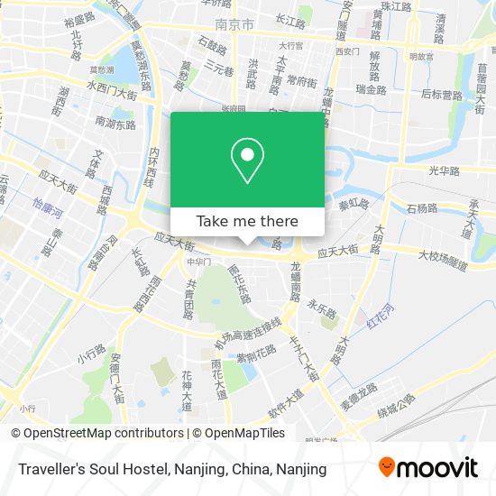Traveller's Soul Hostel, Nanjing, China map