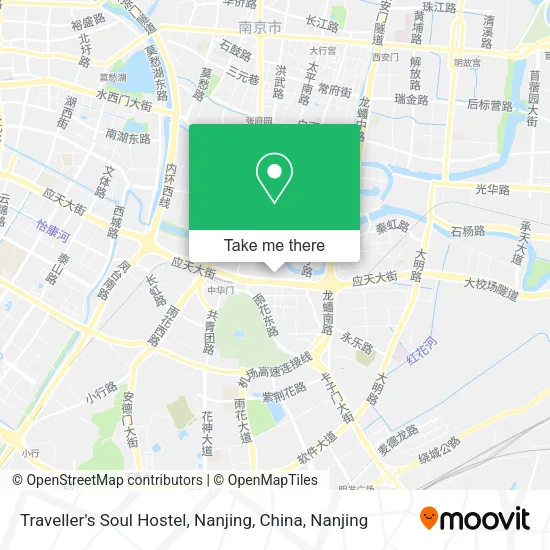 Traveller's Soul Hostel, Nanjing, China map