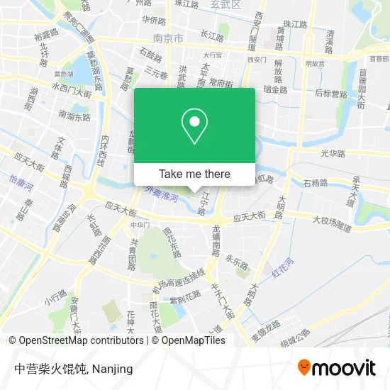 中营柴火馄饨 map
