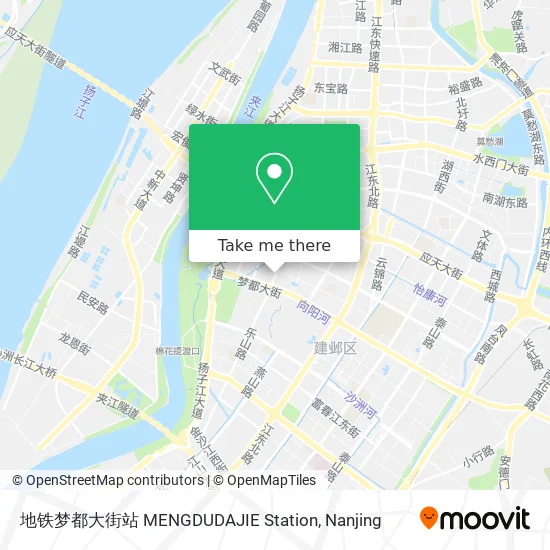 地铁梦都大街站 MENGDUDAJIE Station map