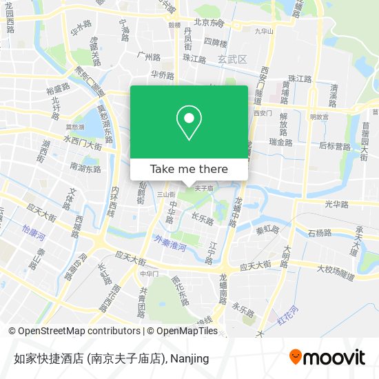 如家快捷酒店 (南京夫子庙店) map