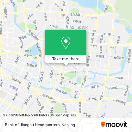 Bank of Jiangsu Headquarters map