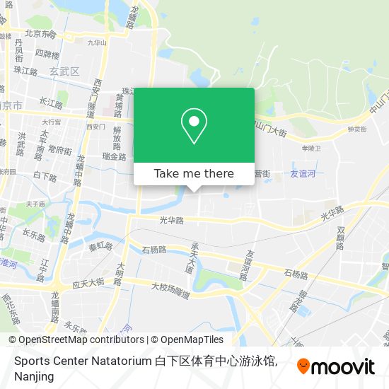 Sports Center Natatorium 白下区体育中心游泳馆 map