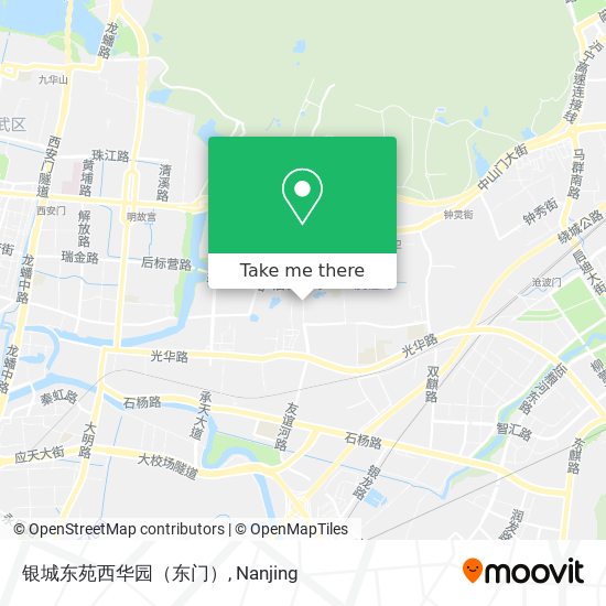 银城东苑西华园（东门） map