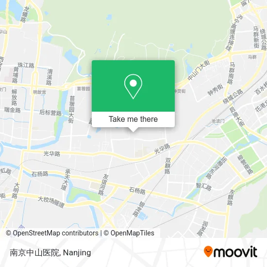 南京中山医院 map