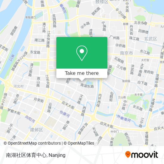 南湖社区体育中心 map