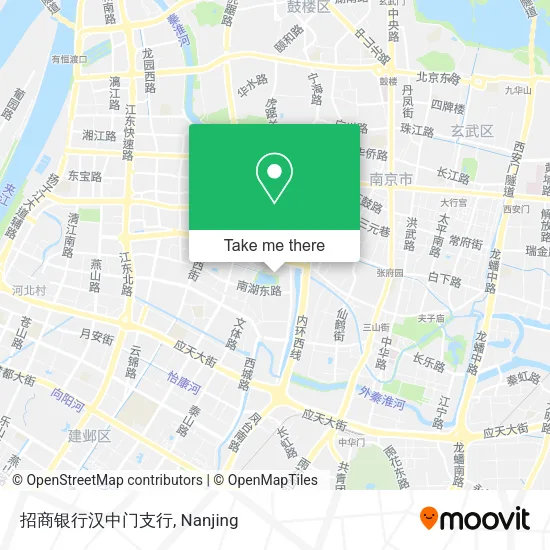 招商银行汉中门支行 map