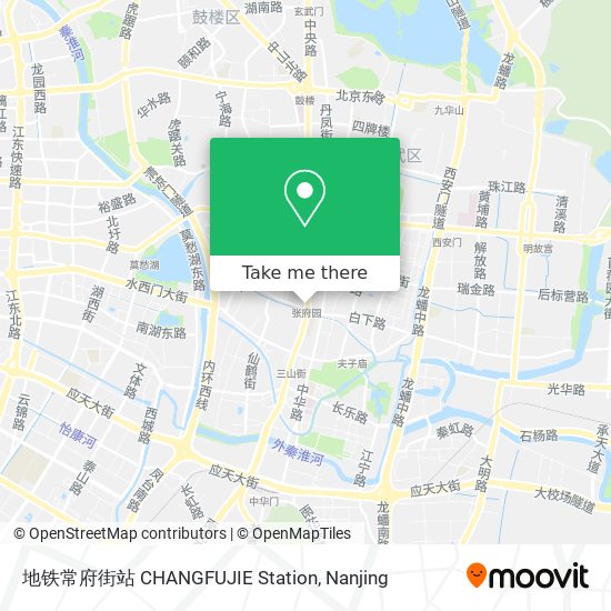 地铁常府街站 CHANGFUJIE Station map