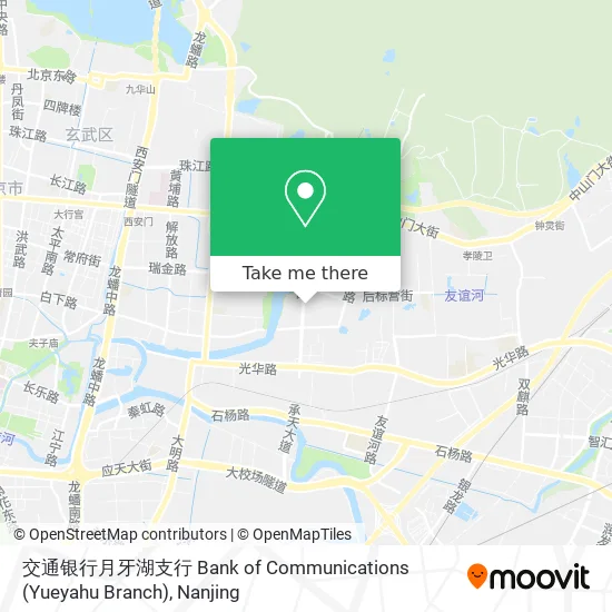 交通银行月牙湖支行 Bank of Communications (Yueyahu Branch) map