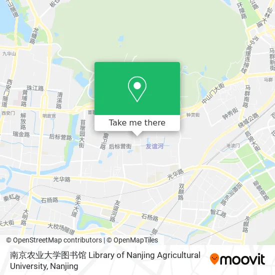 南京农业大学图书馆 Library of Nanjing Agricultural University map