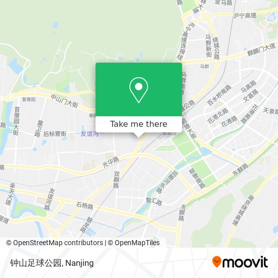 钟山足球公园 map