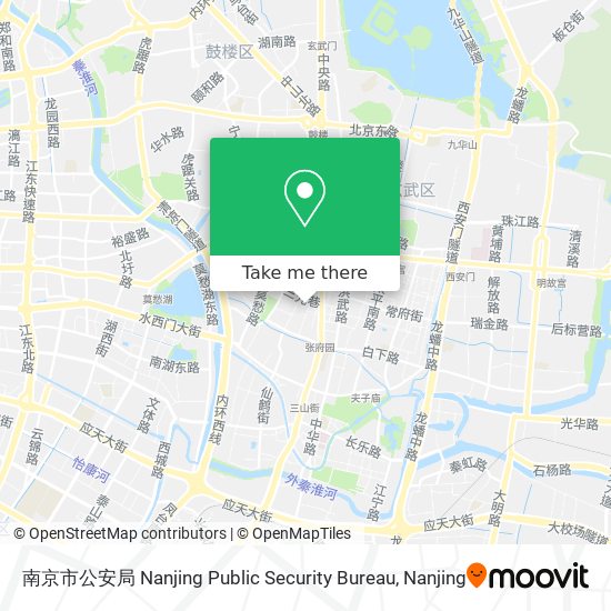 南京市公安局 Nanjing Public Security Bureau map