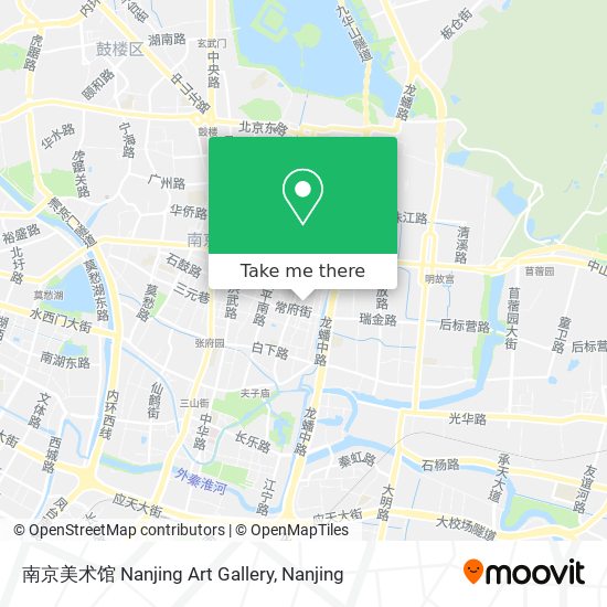 南京美术馆 Nanjing Art Gallery map