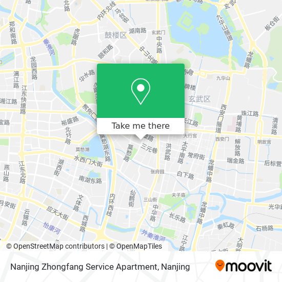 Nanjing Zhongfang Service Apartment map