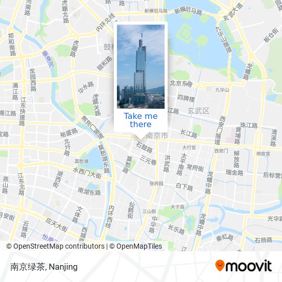 南京绿茶 map