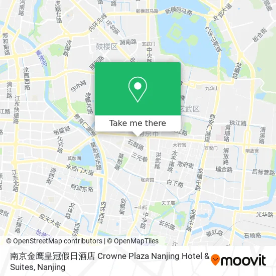 南京金鹰皇冠假日酒店 Crowne Plaza Nanjing Hotel & Suites map