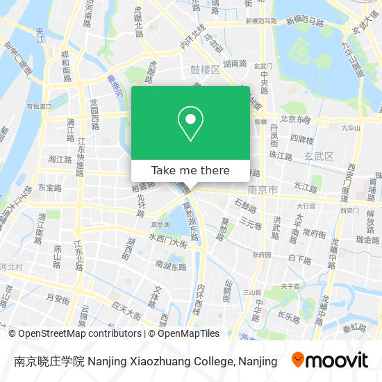 南京晓庄学院 Nanjing Xiaozhuang College map
