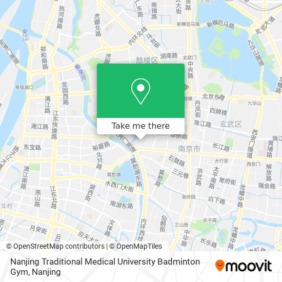 Nanjing Traditional Medical University Badminton Gym map