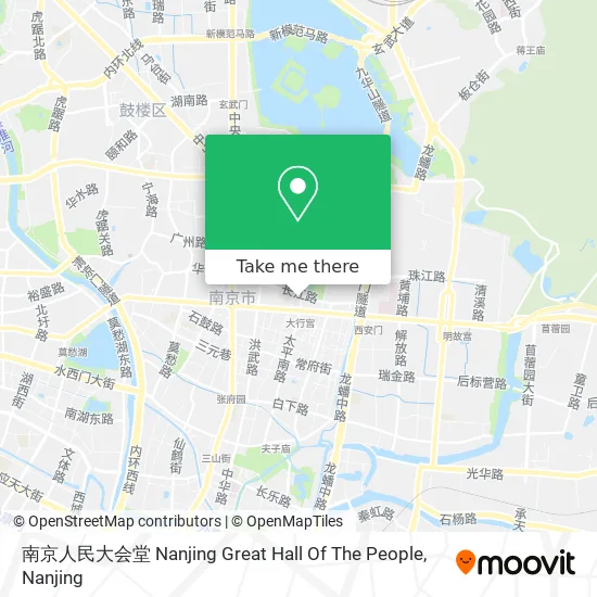 南京人民大会堂 Nanjing Great Hall Of The People map