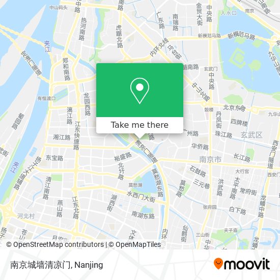 南京城墙清凉门 map