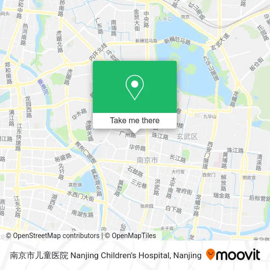南京市儿童医院 Nanjing Children's Hospital map