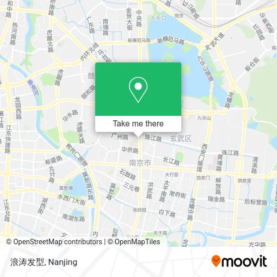 浪涛发型 map