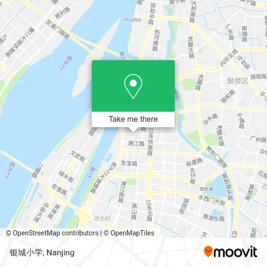 银城小学 map