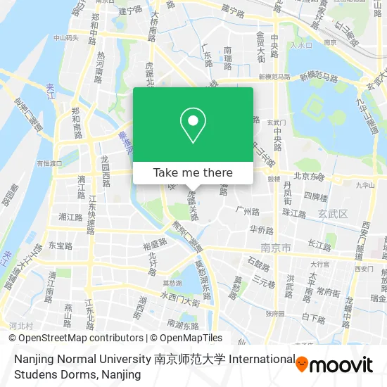 Nanjing Normal University 南京师范大学 International Studens Dorms map