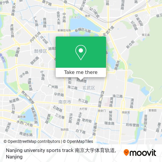 Nanjing university sports track 南京大学体育轨道 map