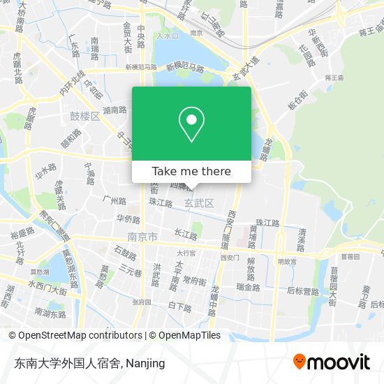 东南大学外国人宿舍 map