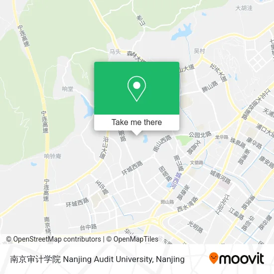 南京审计学院 Nanjing Audit University map