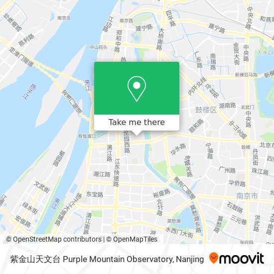 紫金山天文台 Purple Mountain Observatory map