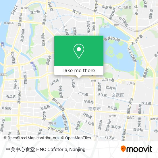 中美中心食堂 HNC Cafeteria map