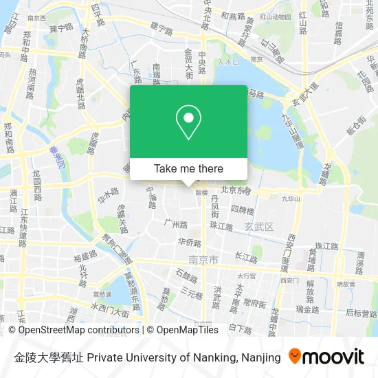 金陵大學舊址 Private University of Nanking map