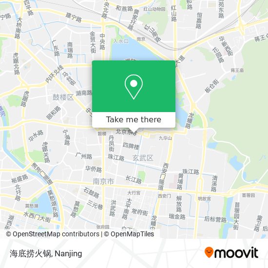 海底捞火锅 map