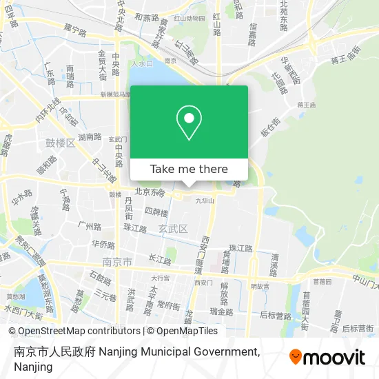 南京市人民政府 Nanjing Municipal Government map