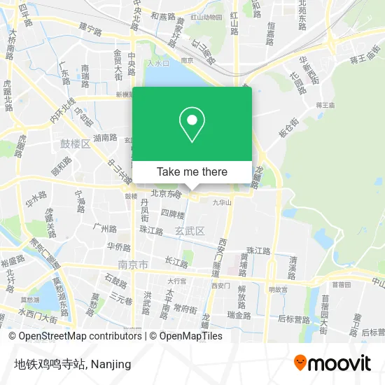 地铁鸡鸣寺站 map
