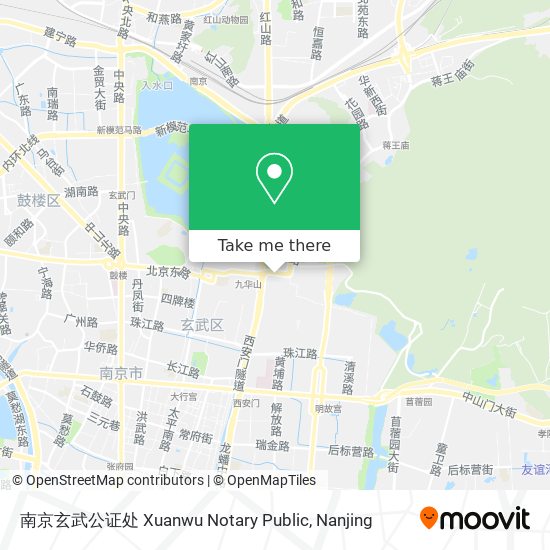 南京玄武公证处 Xuanwu Notary Public map