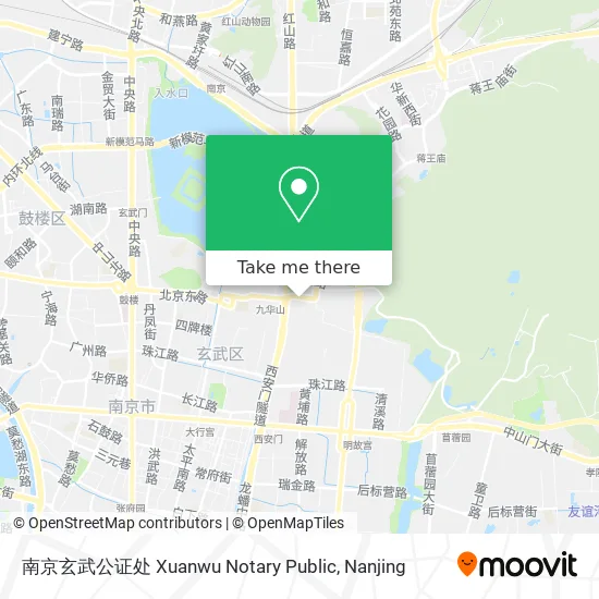 南京玄武公证处 Xuanwu Notary Public map