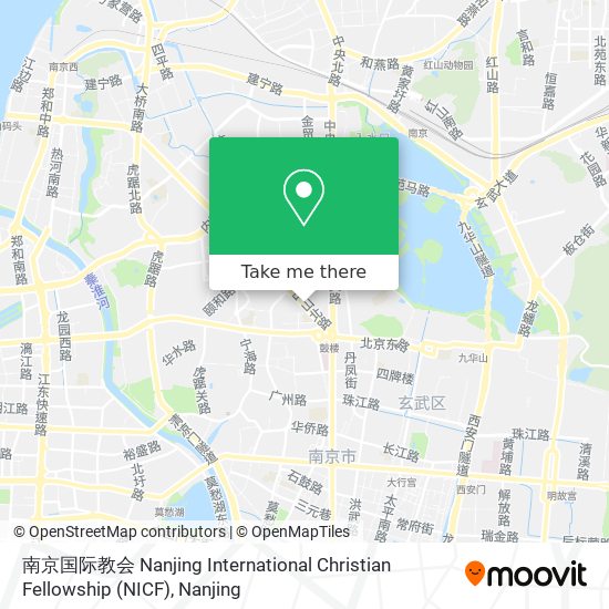 南京国际教会 Nanjing International Christian Fellowship (NICF) map