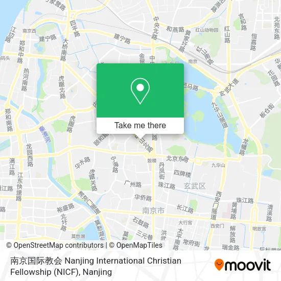 南京国际教会 Nanjing International Christian Fellowship (NICF) map