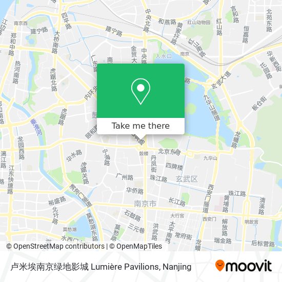 卢米埃南京绿地影城 Lumière Pavilions map