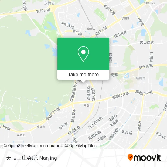 天泓山庄会所 map