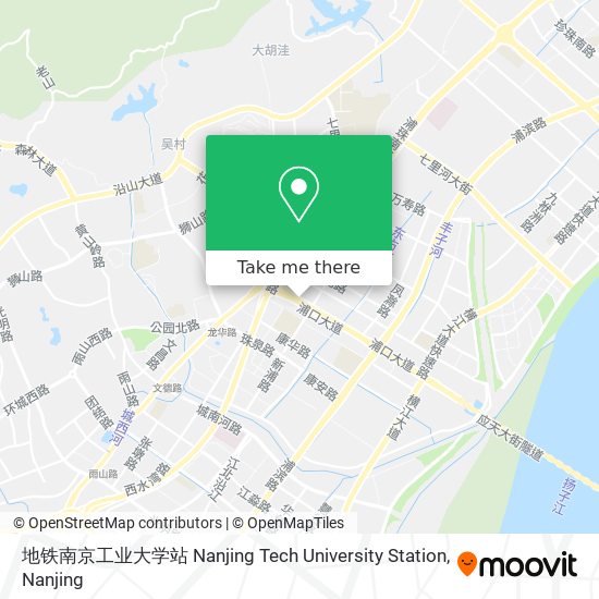 地铁南京工业大学站 Nanjing Tech University Station map